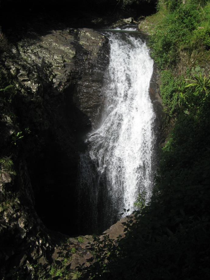 This is the view of the waterfall from above